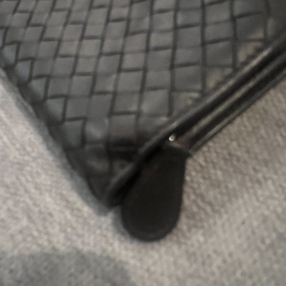 Bottega Veneta Black Intrecciato Brown Wallet - Picture 11 of 11